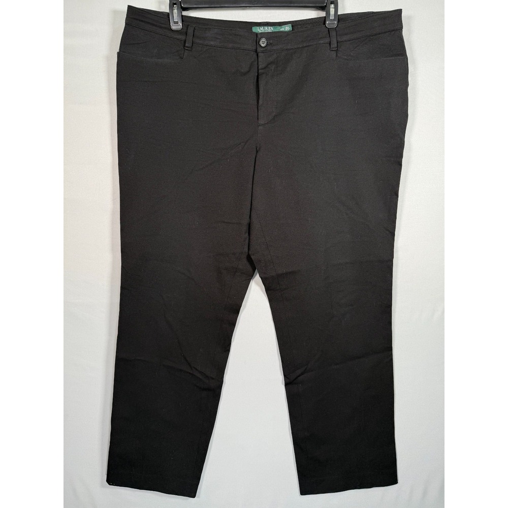 Lauren Ralph Lauren Adelle Black Jeans Women‎ 22W 44x31" Straight Stretch Denim